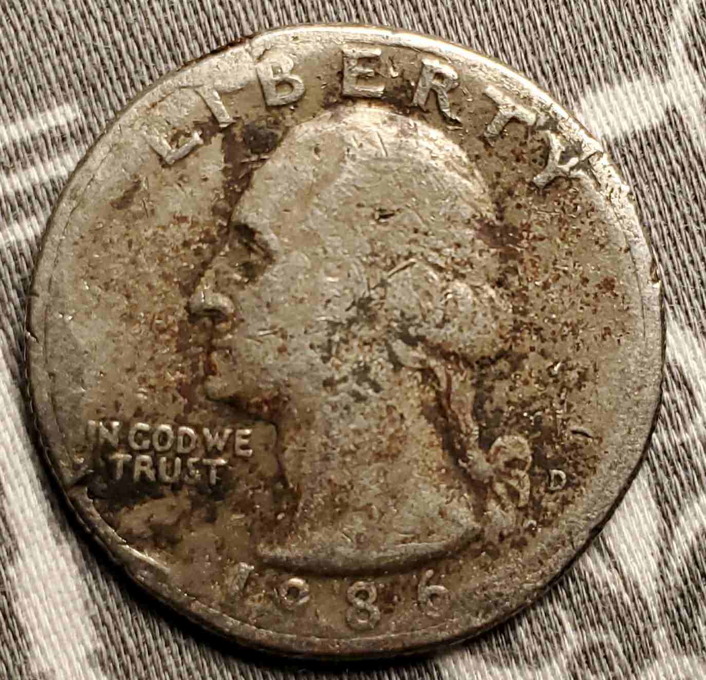 No-Joke-1986-D-Quarter-Struck-By-Buffalo-Nickel